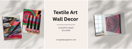 Textile Art Wall Decor | Zero Waste Textile Art Singapore Transforming Fashion Waste to Sustainable Art