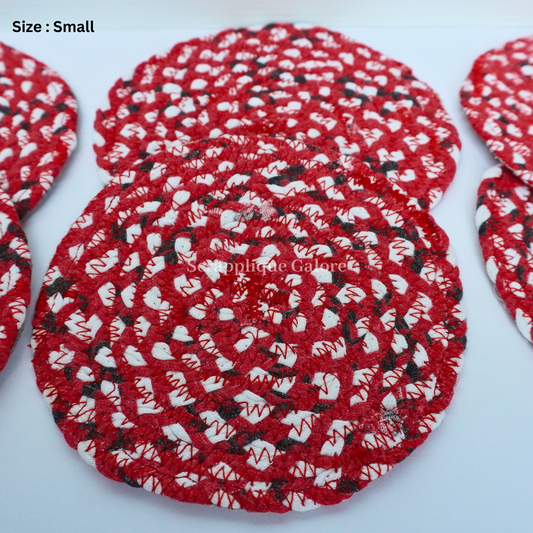 2 Pcs Eco-Friendly Kitchen Coasters Set Handmade Sustainable Coasters