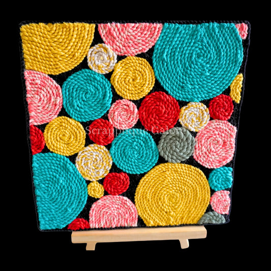 Enchanted Rainbow Textile Art Wall Decor | Textillusion Fabric Wall Art Decor Singapore