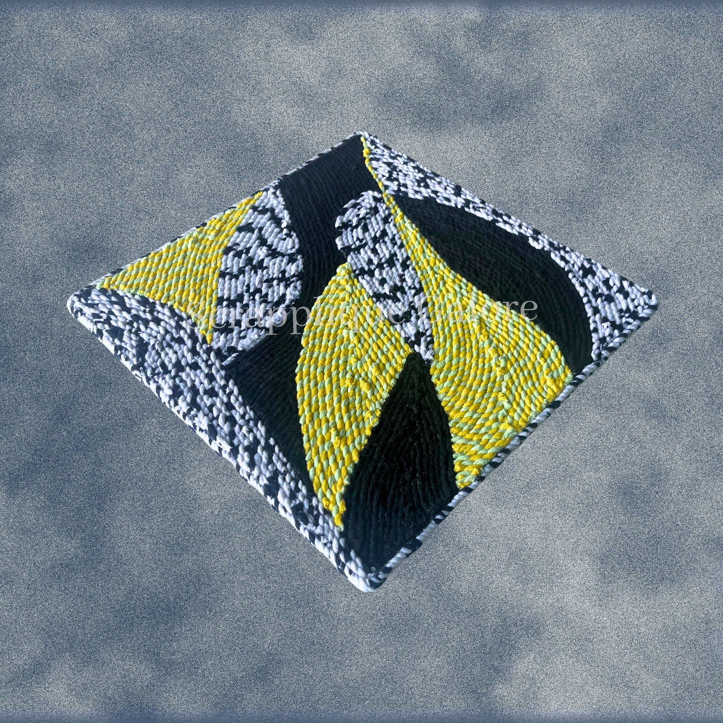 Textillusion Bee-Loom Illusion Echoes of Pollination (Sustainable Art by Roopa)