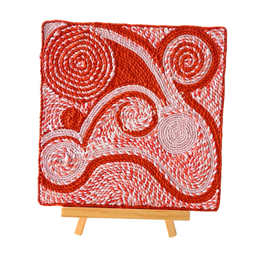 Goldspot – Sunlit Elegance Textile Art Wall Decor | Sustainable Upcycled Art