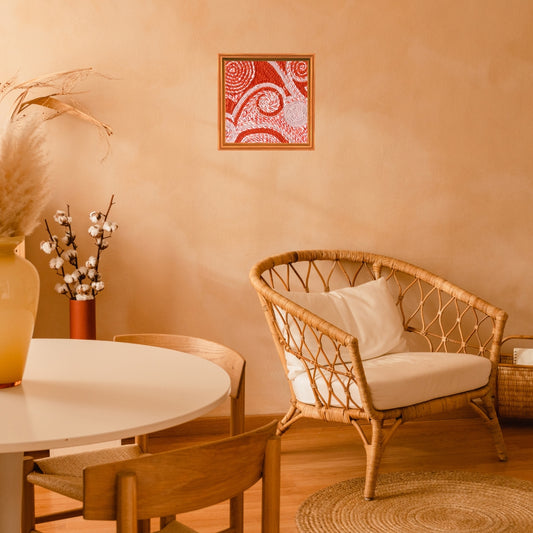 Goldspot – Sunlit Elegance Textile Art Wall Decor | Sustainable Upcycled Art