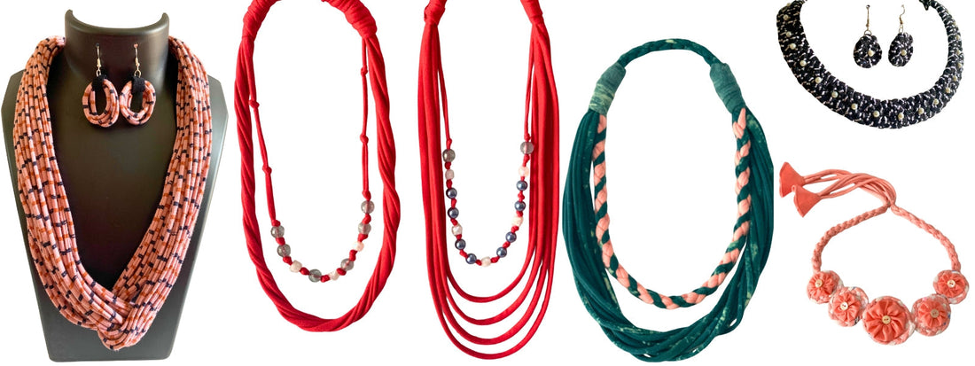 Upcycling Old Clothes into Fabric Jewellery | Sustainable Fashion Meets TimelessEco-friendly jewellery Singapore Elegance