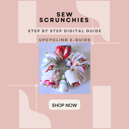 DIY Sew A Scrunchie e-Guide Using Old Clothes
