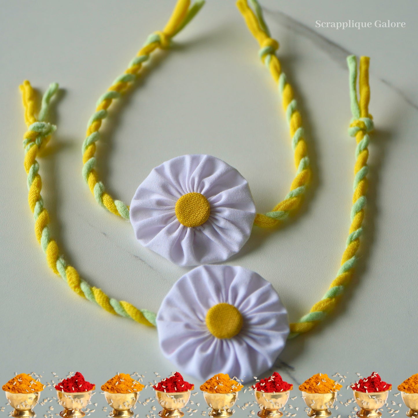 Flower Rakhis Singpore Eco-Friendly Flower Rakhis Send Flower Rakhis To Singapore