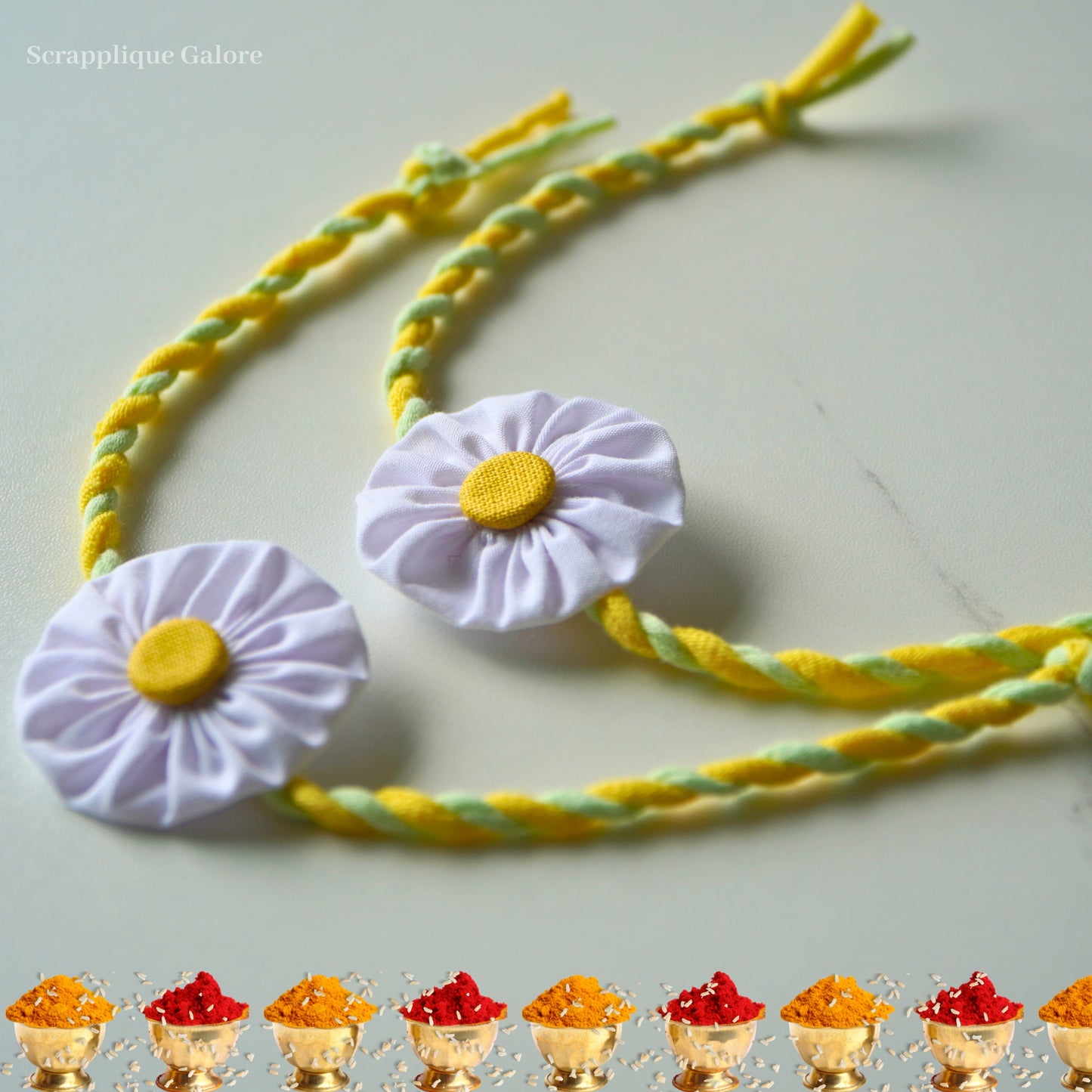 Flower Rakhis Singpore Eco-Friendly Flower Rakhis Send Flower Rakhis To Singapore
