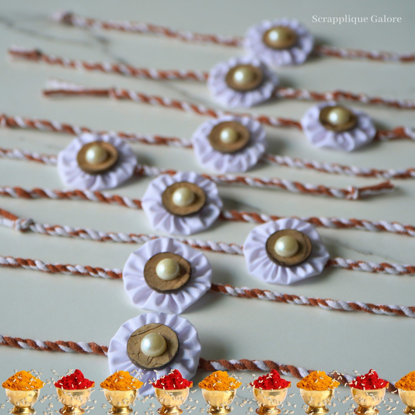 Flower Rakhis Singpore Eco-Friendly Flower Rakhis Send Flower Rakhis To Singapore