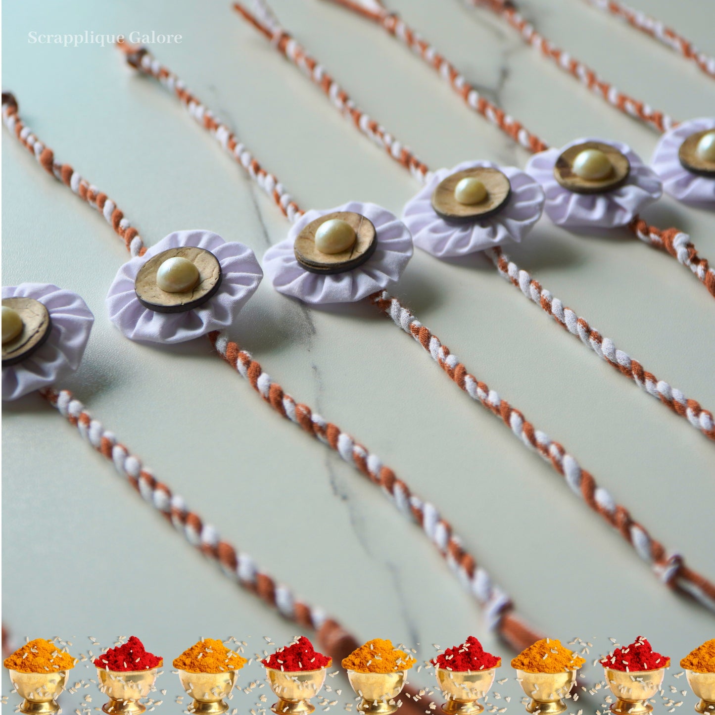 Flower Rakhis Singpore Eco-Friendly Flower Rakhis Send Flower Rakhis To Singapore
