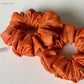 Buy Warm Orange Gold Scrunchie Singapore Upcycle Eco-Friendly Fashion Hair Accessory In Singapore