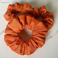 Buy Warm Orange Gold Scrunchie Singapore Upcycle Eco-Friendly Fashion Hair Accessory In Singapore