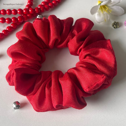 Ruthless Red Scrunchie Buy Eco-Friendly Scrunchies Singapore Red Scrunchie Hair Accessory