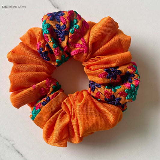 Buy Golden Orange Scrunchie Eco-Friendly Fashion Hair Accessory