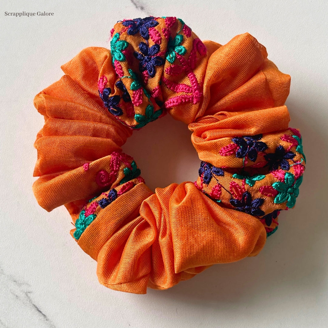 Buy Golden Orange Scrunchie Eco-Friendly Fashion Hair Accessory