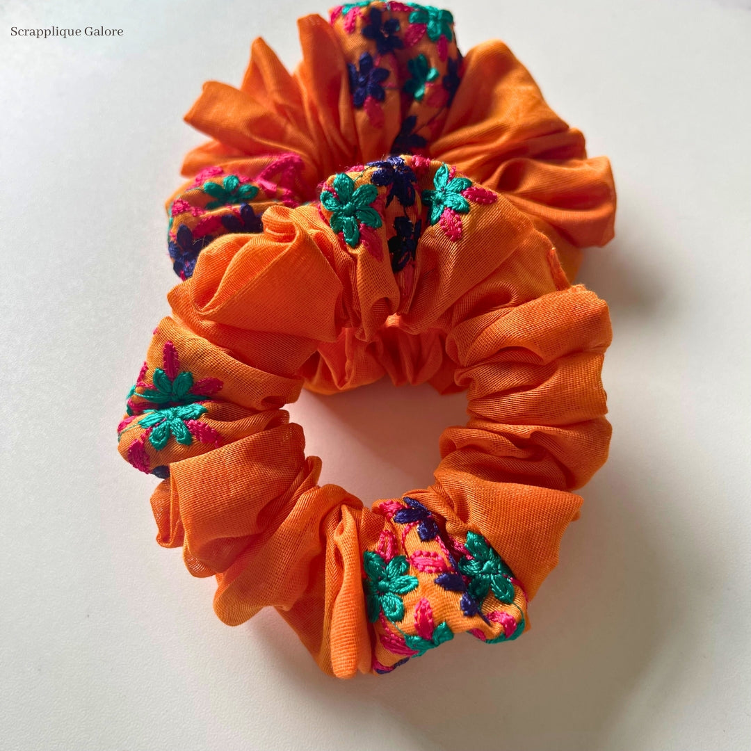 Buy Golden Orange Scrunchie Eco-Friendly Fashion Hair