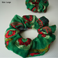 Embroidery Bottle Green Scrunchies Singapore Shop Eco-Friendly Hair Scrunchies Singapore