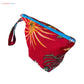 Enchanted Red Forest Floral Leaf Eco-Friendly Pouch Multi-Purpose Kit Bag