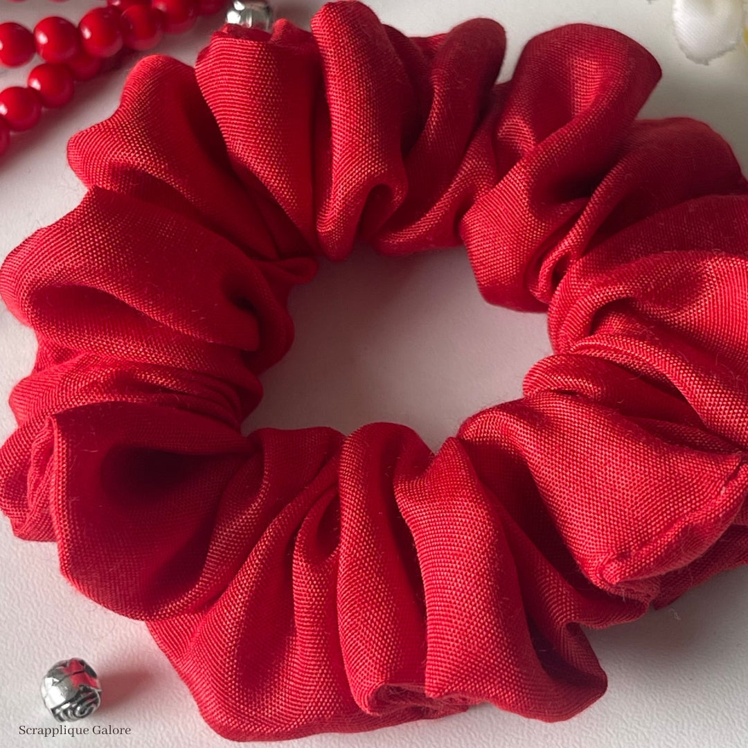 Ruthless Red Scrunchie Buy Eco-Friendly Scrunchies Singapore Red Scrunchie Hair Accessory