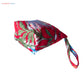 Enchanted Red Forest Floral Leaf Eco-Friendly Pouch Multi-Purpose Kit Bag