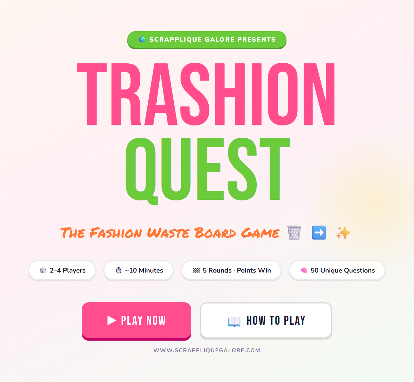e-Game: Sustainable Fashion Online Board Game – Trashion Quest | An Interactive e-Game on Circular Fashion
