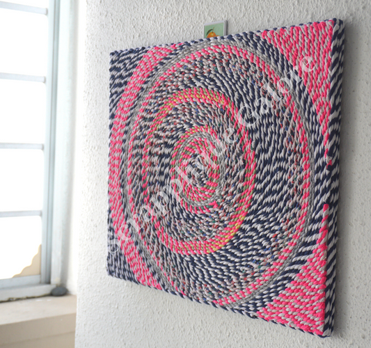 Textilellusion Spiraling Waves Abstract Textile Wall Art Home Decoration